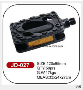 Hot Selling Plastic Bicycle Pedal Jd-027 in Black Color